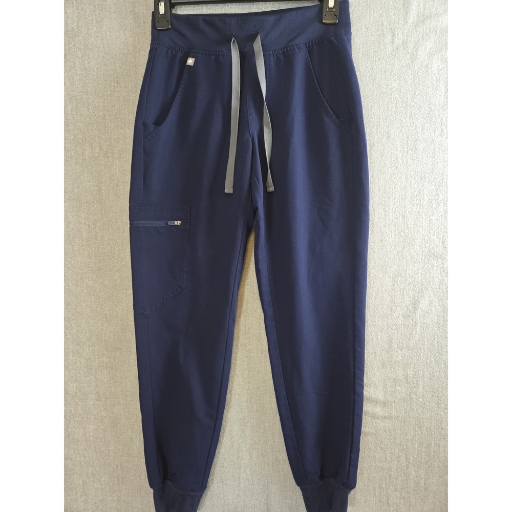 FIGS Technical Collection Zamora Joggers Womens Scrub Pants XXS Navy Blue